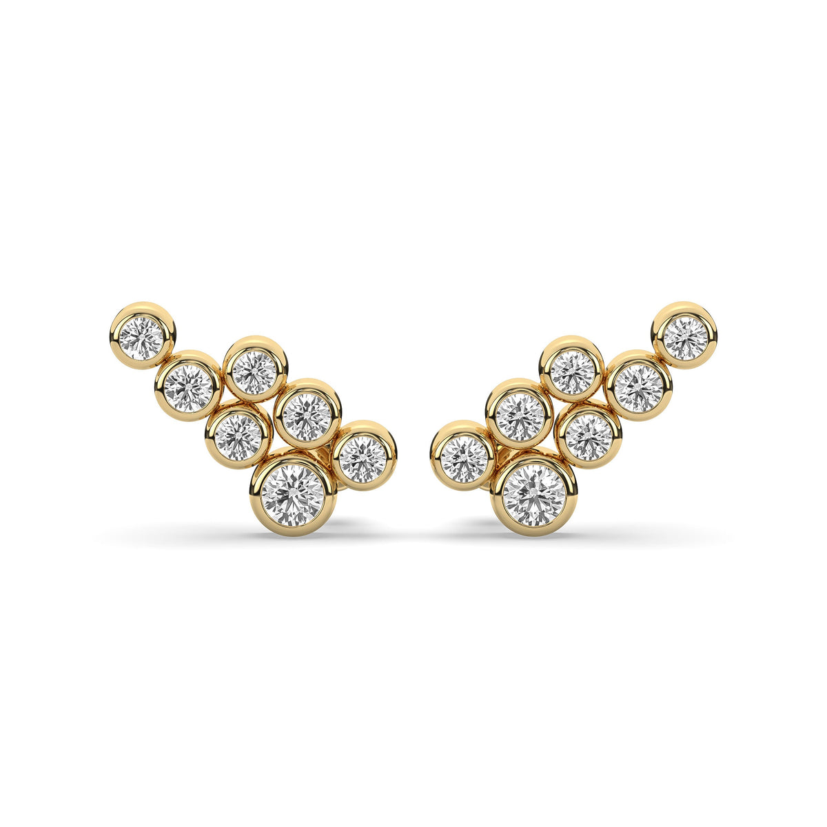 Bubble Crawler Stud Earrings