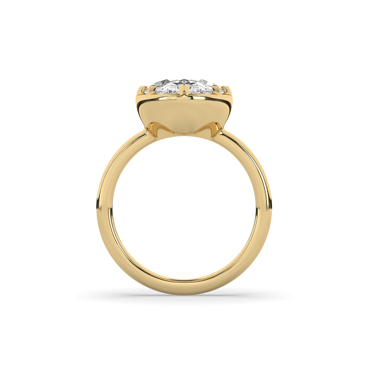 Oval Diamond Victoria Solitaire Ring