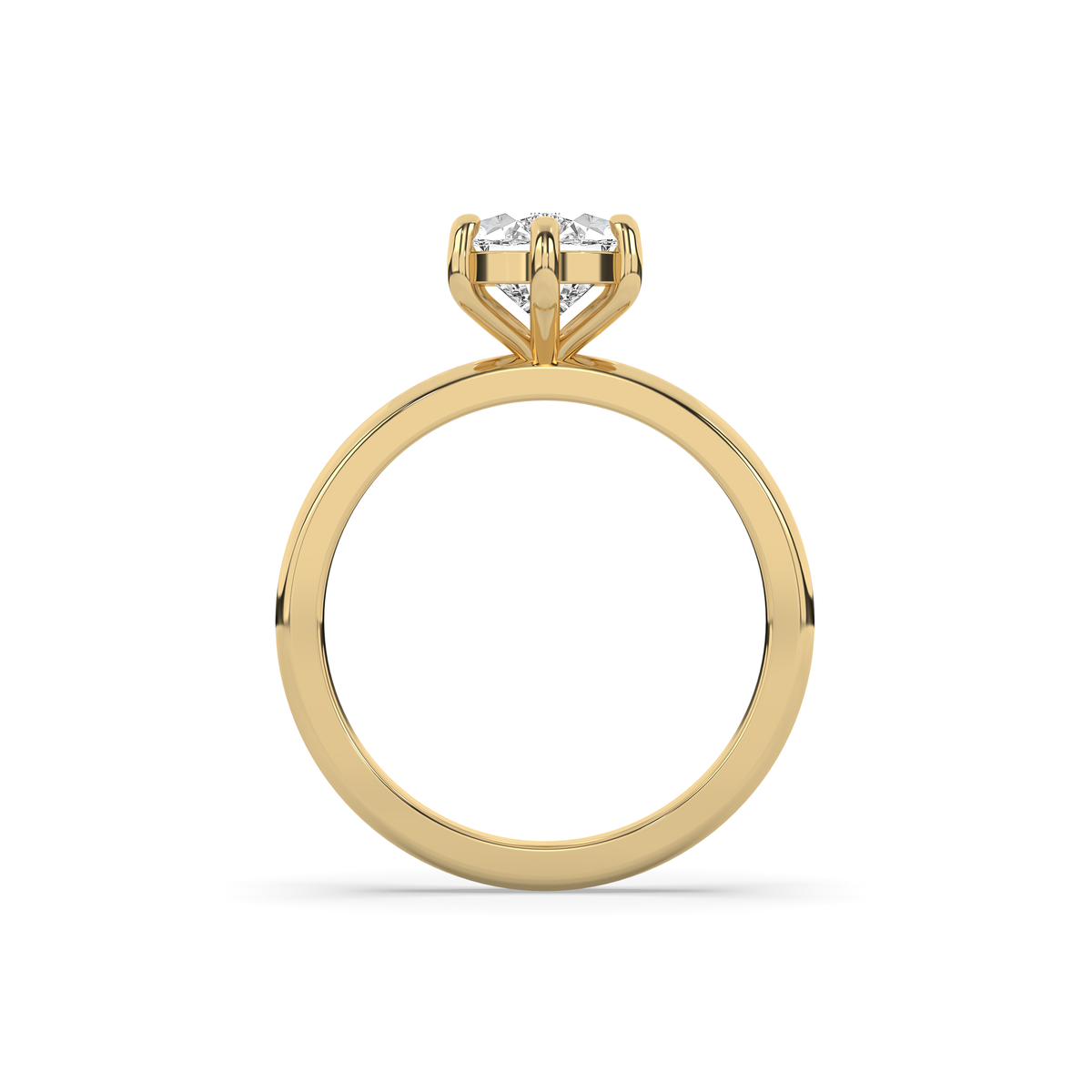 Pear Diamond Solitaire Engagement Ring