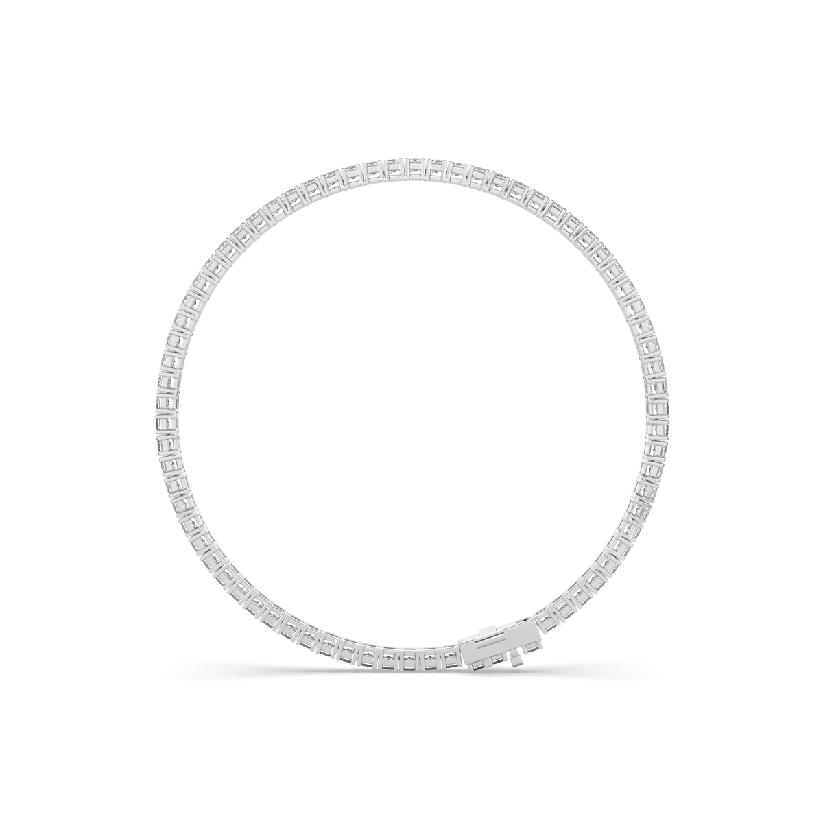 Princess Cut Diamond Tennis Bracelet