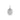 white gold pendant with a diamond on a white background