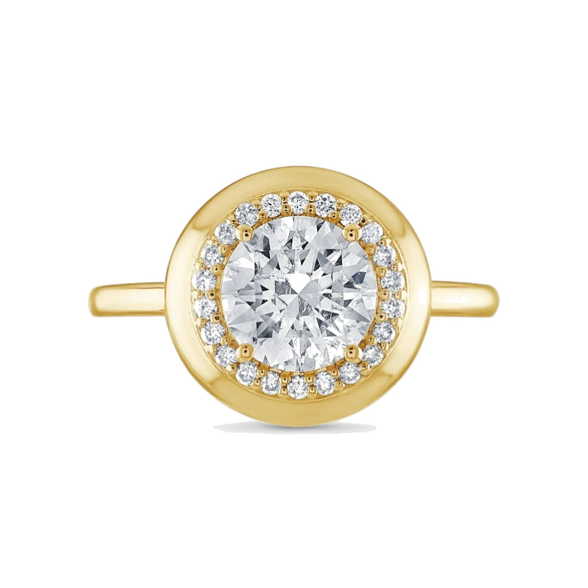 Alva Anna Diamond Halo Heritage Ring