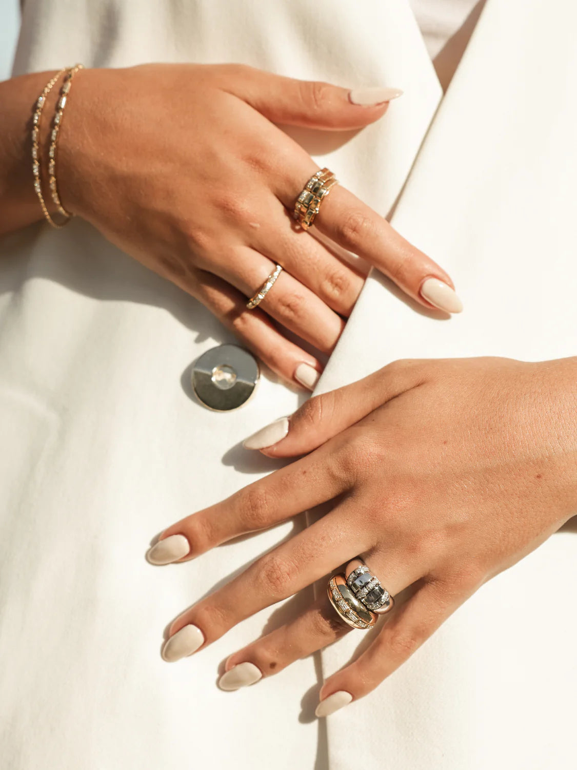 Onirikka Glimmer Diamond Dome Ring