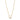 Product shot of Onirikka Petite La Luz Necklace in polished 14k yellow gold with pavé diamonds on a 16-inch cable chain.