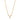 Product shot of Onirikka Petite Single Floret Necklace in satin 14k yellow gold with a diamond drop pendant on a 16-inch rolo chain.