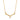 Product Shot of Onirikka Midi Floret Necklace in satin 14k yellow gold with a diamond pendant on an 18-inch rolo chain.
