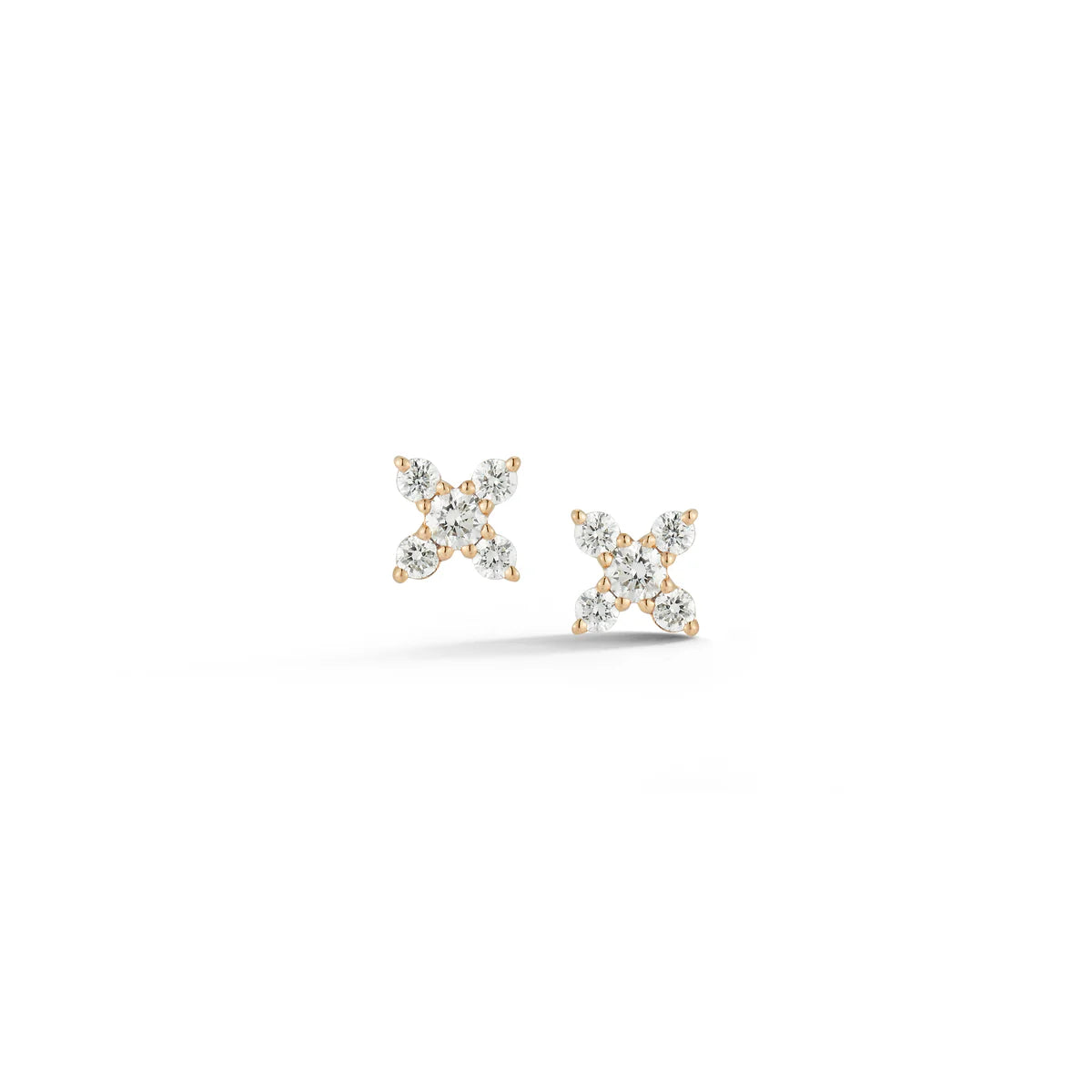 product shot of DRD Ava Bea X Studs in Yellow Gold