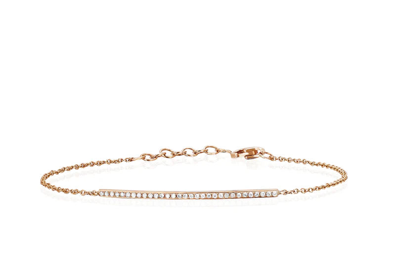 EF-Collection Diamond Bar Chain Bracelet