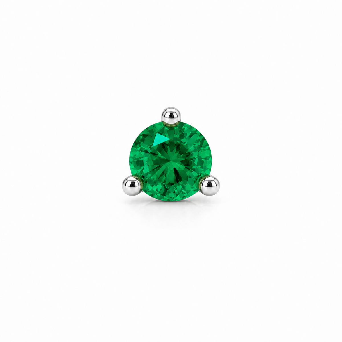Mini Emerald Stud Earring (0.10 Cts)
