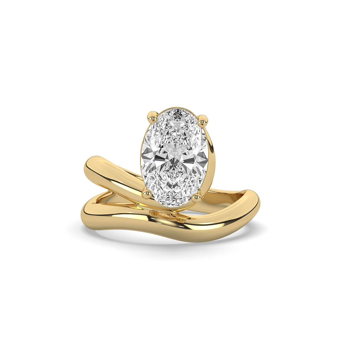 OVAL Diamond Wrap Ring