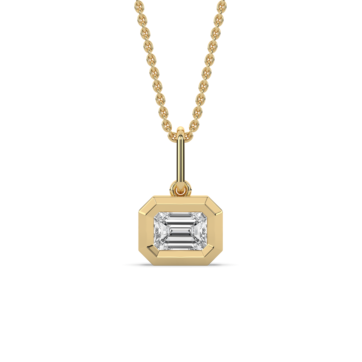ALVA Emerald Diamond Bezel Charm