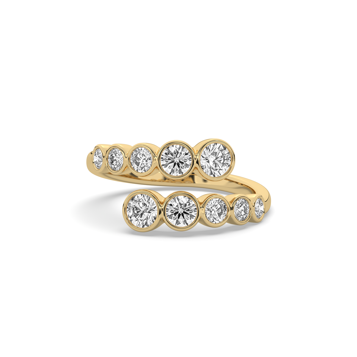 Bezel Diamond Wrap Ring