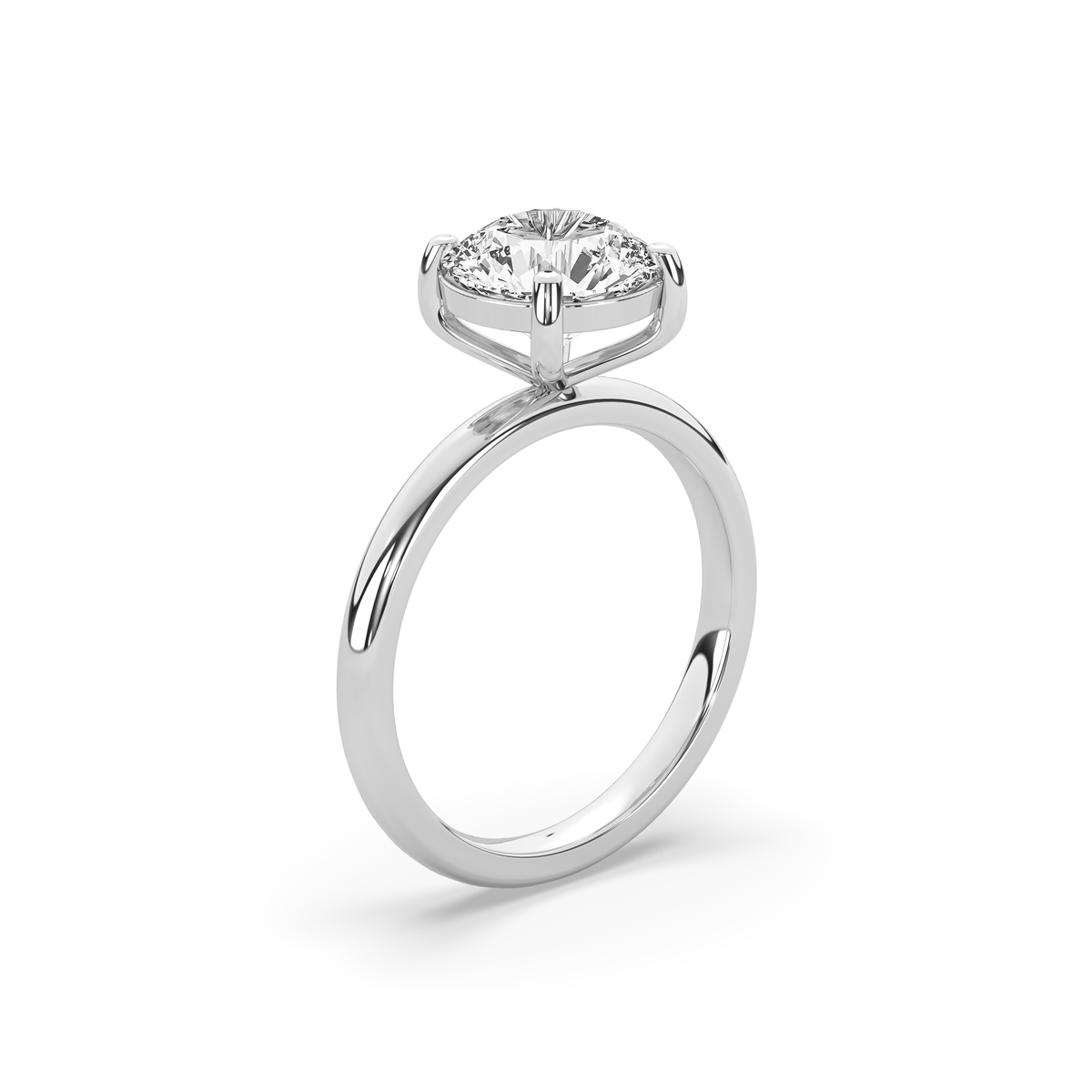 Alva Round Martini Solitaire Ring