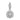 LADIES PENDANT 0.15CT ROUND DIAMOND 10K WHITE GOLD