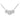 LADIES NECKLACE 0.15CT ROUND DIAMOND 10K WHITE GOLD
