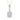 LADIES PENDANT WITH CHAIN 0.20CT ROUND/BAGUETTE DIAMOND 10K YELLOW GOLD