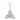 LADIES PENDANT WITH CHAIN 0.25CT ROUND/BAGUETTE DIAMOND 10K WHITE GOLD