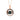 LADIES PENDANT 0.50CT ROUND/DARK BROWN/BLUE DIAMOND 14K ROSE GOLD (SI QUALITY)