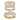 LADIES TRIO SET 1.00CT ROUND DIAMOND 10K YELLOW GOLD