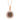LADIES PENDANT WITH CHAIN 0.33CT ROUND DARK BROWN DIAMOND 14K ROSE GOLD