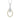 LADIES PENDANT WITH CHAIN 0.25CT ROUND/BAGUETTE DIAMOND 14K YELLOW GOLD