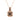 LADIES PENDANT WITH CHAIN 0.25CT DARK BROWN/ROUND DIAMOND 14K ROSE GOLD