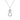 LADIES PENDANT WITH CHAIN 0.13CT ROUND DIAMOND 10K WHITE GOLD