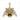 MEN'S CHARM PENDANT 1.00CT ROUND/RUBY DIAMOND 10K YELLOW GOLD