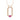 LADIES PENDANT WITH CHAIN 0.15CT ROUND/RUBY DIAMOND 14K ROSE GOLD (CENTER STONE ROUND/RUBY-0.10CT)