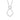 LADIES PENDANT WITH CHAIN 0.16CT ROUND DIAMOND 14K WHITE GOLD