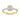 LADIES RING 0.33CT ROUND/EMERALD DIAMOND 14K YELLOW GOLD