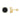 MEN'S EARRINGS 1.25CT ROUND/BLACK/BAGUETTE DIAMOND 10K YELLOW GOLD