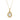 LADIES PENDANT WITH CHAIN 0.10CT ROUND DIAMOND 14K YELLOW GOLD