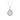 LADIES PENDANT WITH CHAIN 0.10CT ROUND DIAMOND 14K WHITE GOLD