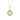 LADIES PENDANT WITH CHAIN 0.10CT ROUND DIAMOND 14K YELLOW GOLD