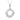 LADIES PENDANT 0.10CT ROUND DIAMOND 14K WHITE GOLD
