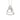 LADIES PENDANT WITH CHAIN 0.13CT ROUND DIAMOND 14K WHITE GOLD