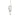 LADIES PENDANT WITH CHAIN 0.13CT ROUND DIAMOND 14K WHITE GOLD