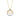 LADIES PENDANT WITH CHAIN 0.13CT ROUND DIAMOND 14K YELLOW GOLD