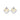 LADIES EARRINGS 0.13CT ROUND DIAMOND 14K YELLOW GOLD