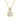 LADIES NECKLACE 0.13CT ROUND DIAMOND 14K YELLOW GOLD