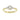 LADIES RING 0.15CT ROUND/BAGUETTE DIAMOND 14K YELLOW GOLD