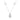LADIES NECKLACE 0.25CT ROUND DIAMOND 10K WHITE GOLD