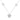 LADIES NECKLACE 0.25CT ROUND DIAMOND 10K WHITE GOLD