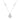 LADIES NECKLACE 0.25CT ROUND DIAMOND 10K WHITE GOLD