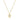 LADIES NECKLACE 0.10CT ROUND DIAMOND 10K YELLOW GOLD