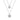 LADIES NECKLACE 0.25CT ROUND DIAMOND 10K WHITE GOLD