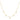 EF Collection 5 Diamond Bezel Choker Necklace in yellow gold on white background. 