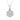 LADIES  PENDANT WITH CHAIN 0.75CT ROUND DIAMOND 14K WHITE GOLD