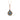 LADIES PENDANT 0.50CT BLUE SAPPHIRE ROUND/DARK BROWN DIAMOND 14K ROSE GOLD